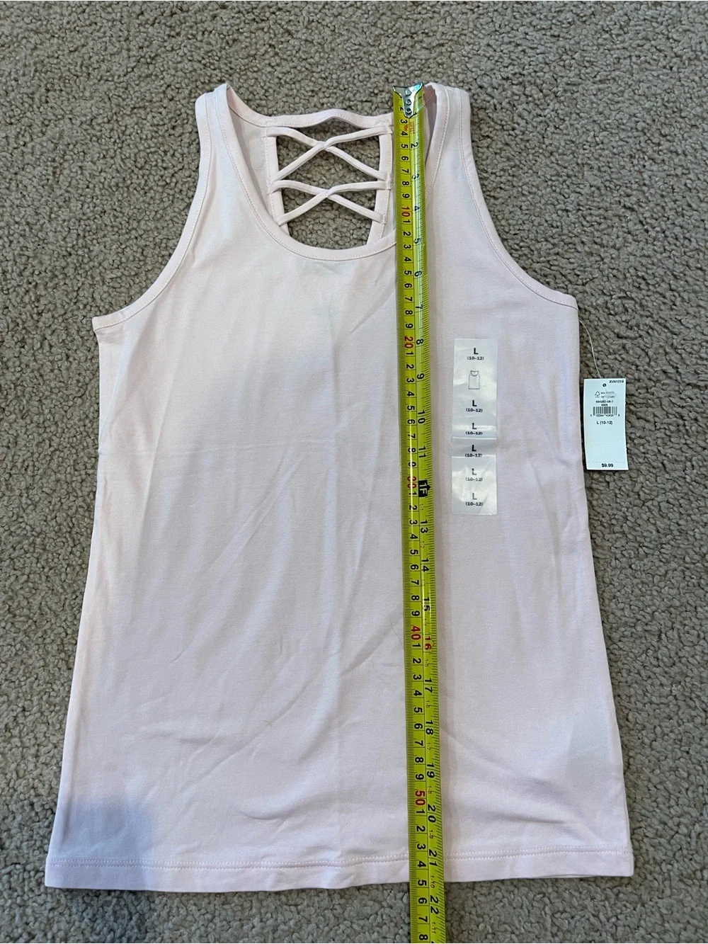 OLD NAVY Girls Summer Retro Boho Fitted Crisscross Back Tank Top